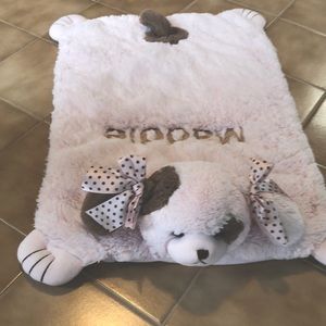 Baby girl tummy time mat personalized - Maddie